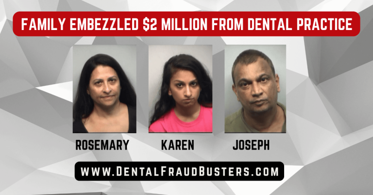 Family charged with stealing $2M from dental practice