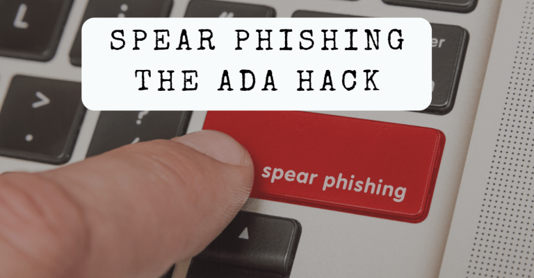 Spear Phishing: The ADA hack
