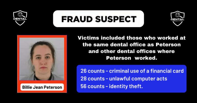 Dental employee arrested 111 counts fraud against coworkers and neighbors