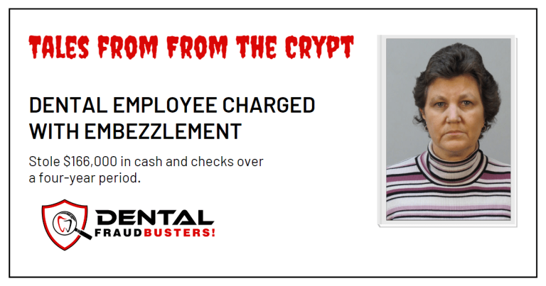 Former office manager charged with embezzling from dentist
