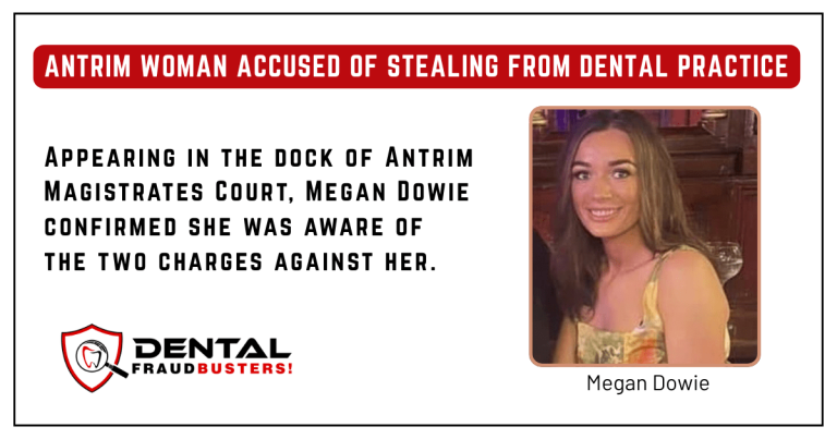 Antrim woman ordered to stand trial accused of stealing from a dental practice.